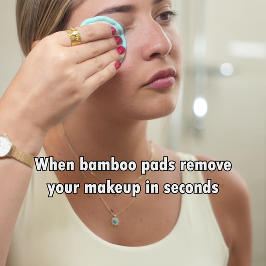 When bamboo pads remove your makeup easily