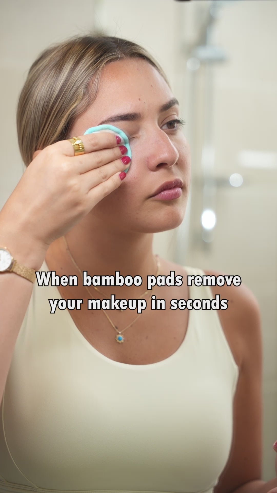 When bamboo pads remove your makeup easily